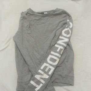 Long sleeve gray shirt